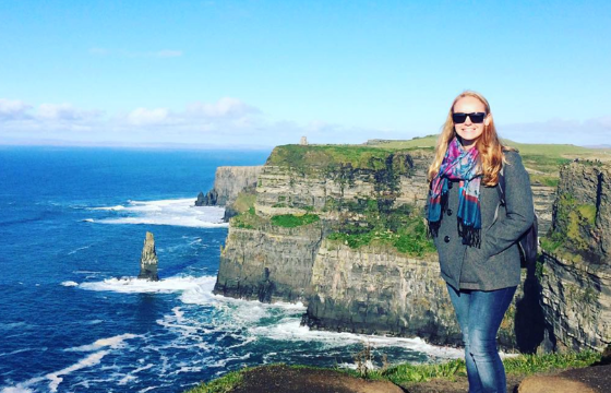 API Ireland student overlooking ocean Experience Ireland with API