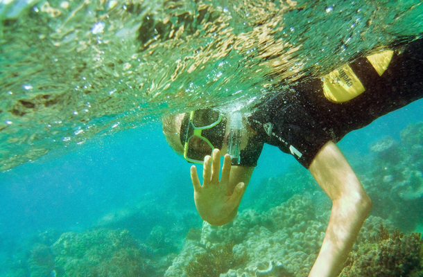 API Australia student diving in Cairns