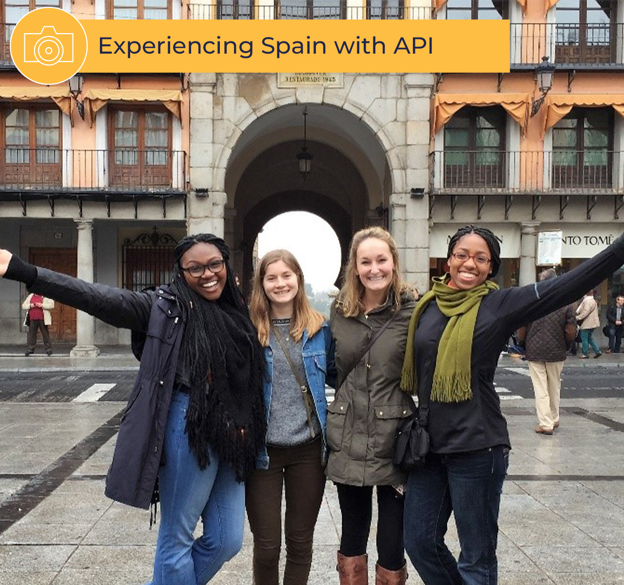 Students enjoying Spain with API