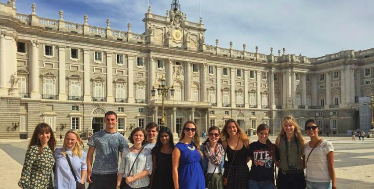 UMass students experiencing Madrid with API