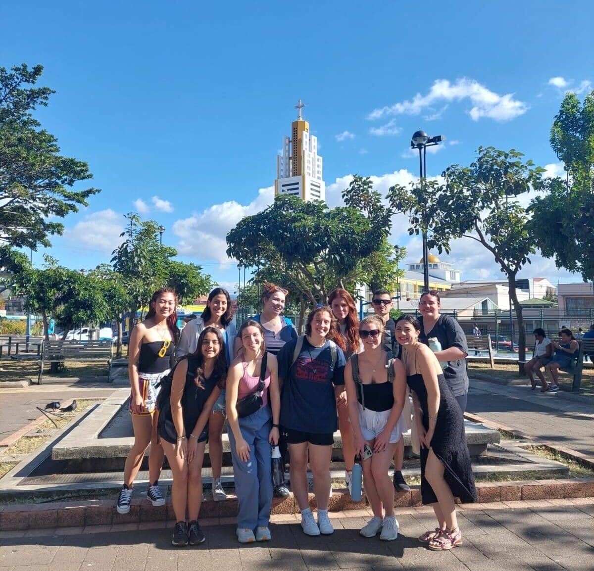 UMass students in Costa Rica with API