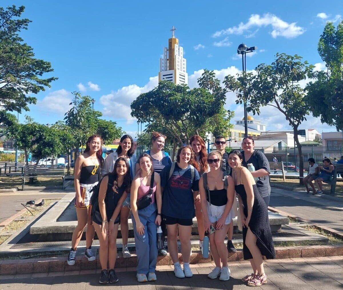 UMass students in Costa Rica with API