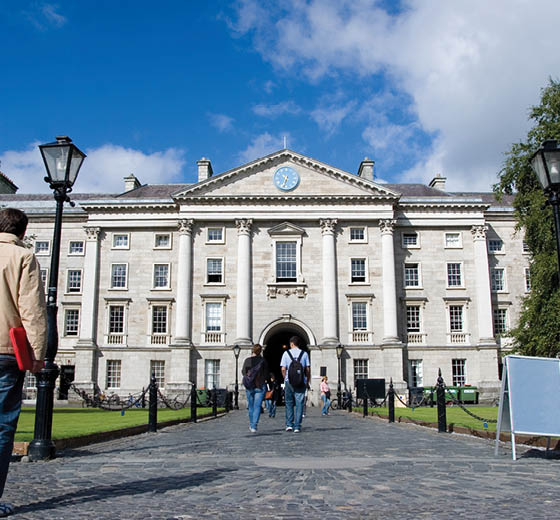Trinity College in Dublin, Ireland.
